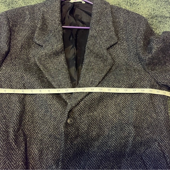 Men’s Wool Gray Trench Coat - Picture 9 of 9